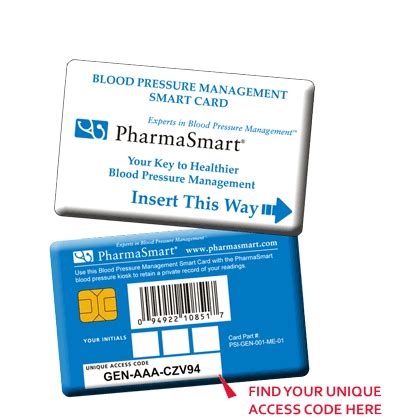 pharmasmart smart card|PharmaSmart Blood Pressure Tracker.